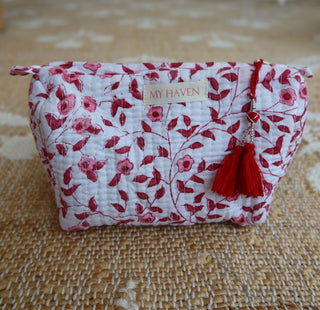 Toiletry Bag (Set of 3) - Pink Floral