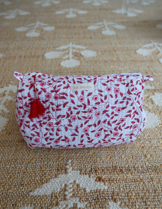 Toiletry Bag (Set of 3) - Pink Floral